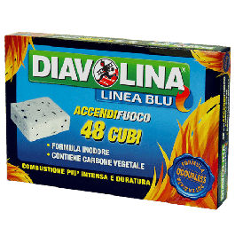 Diavolina Accendi Fuoco Cubetti 40 Pz