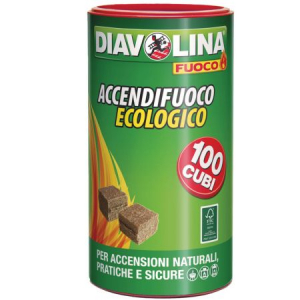 Accendifuoco Ecologico 100pz Diavolina 