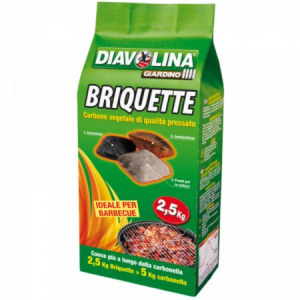 Carbone Vegetale Briquette 2,5kg Diavolina