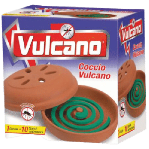 Coccio + 10 Spirali antizanzara Vulcano