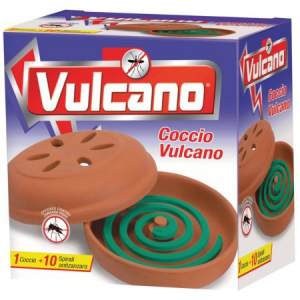 Coccio + 10 Spirali antizanzara Vulcano