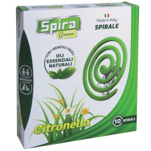 Spirali citronella agli oli essenziali antizanzara Spira Green 