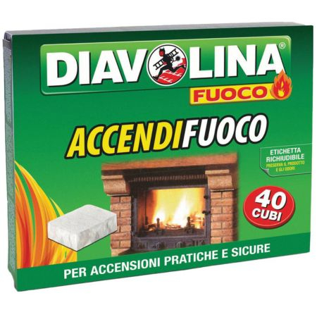 Diavolina Accendifuoco 40 cubi