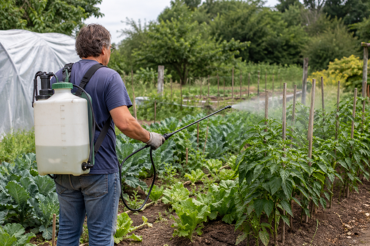Olio di Soia in giardino